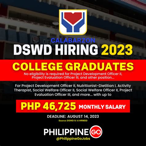 dswd hiring region 4a|69 vacancies available at DSWD CALABARZON, Apply Now.